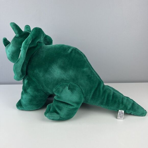 Vintage Gerber Precious Plush Triceratops Green Dinosaur Stuffed Animal - Picture 5 of 8